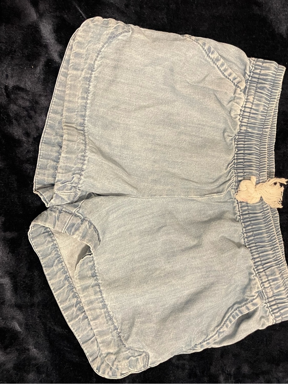 jumping beans Light Wash Elastic Waist Girls' Shorts
